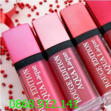 Son môi không chì của Bourjois Rouge Aqua Laque - Pháp