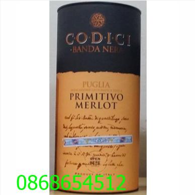 Rượu vang Codici Melot 3 lít