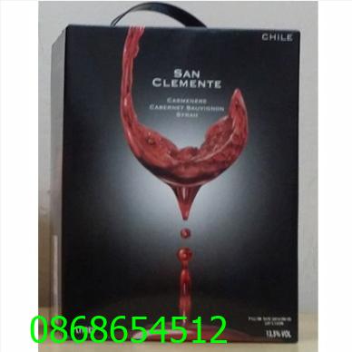 Rượu vang bịch San Clemente 3 lít 